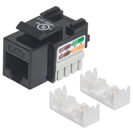 Intellinet Network Solutions Intellinet Cat5E Keystone Jack Utp, Black, Punch-Down 210416